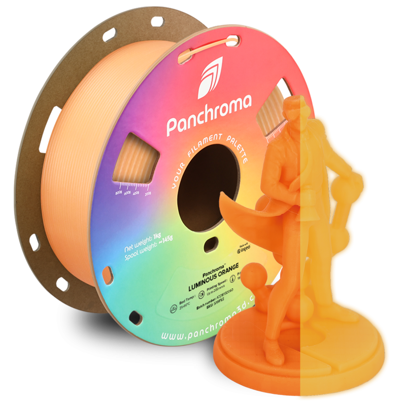 Polymaker Panchroma™ PLA Luminous Orange Filament Polymaker Panchroma™ PLA Luminous Orange Filament