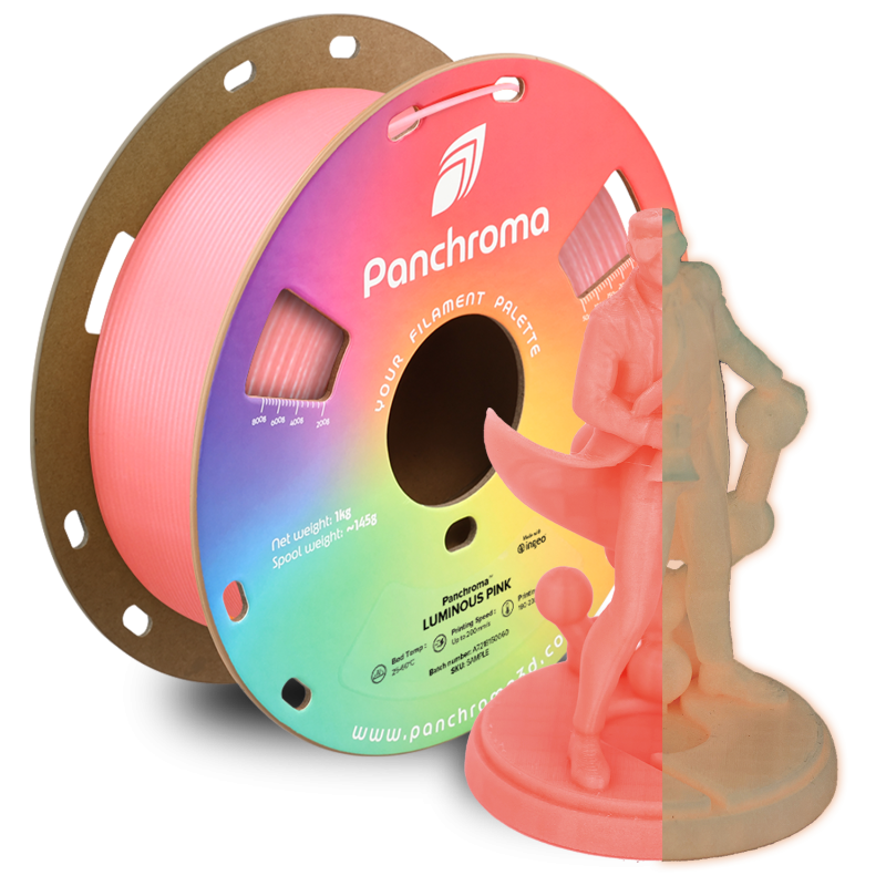 Polymaker Panchroma™ PLA Luminous Pink Filament Polymaker Panchroma™ PLA Luminous Pink Filament