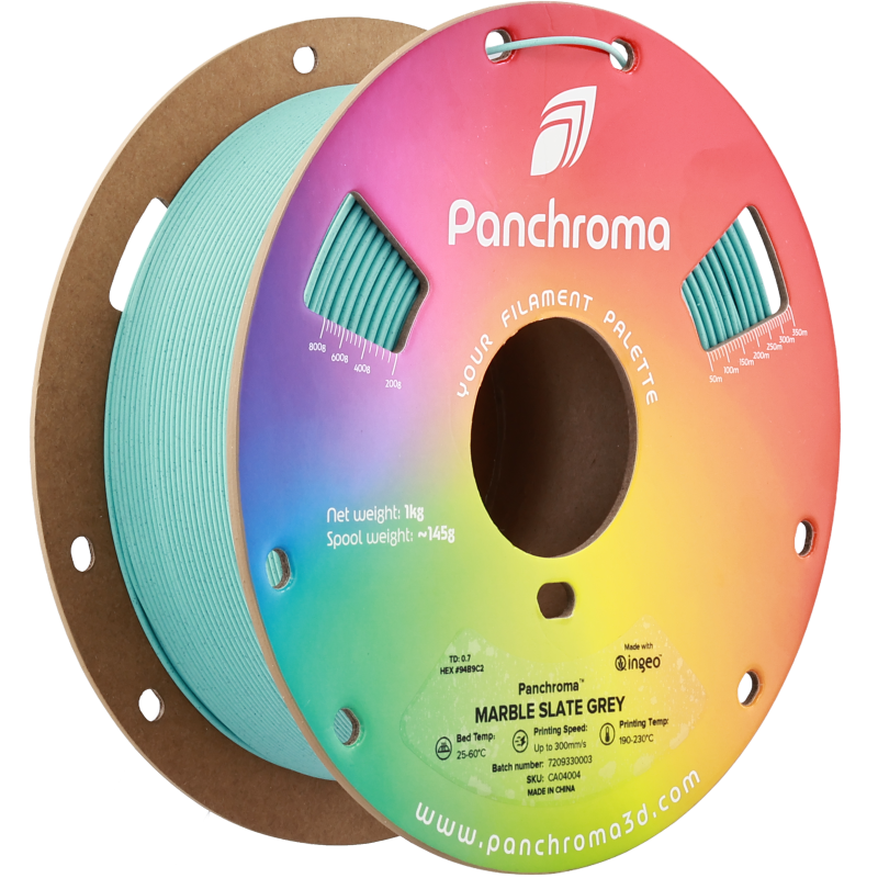 Polymaker Panchroma™ PLA Marble Slate Grey Filament Polymaker Panchroma™ PLA Marble Slate Grey Filament