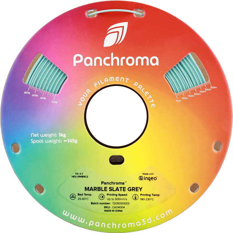 Polymaker Panchroma™ PLA Marble Slate Grey Filament Polymaker Panchroma™ PLA Marble Slate Grey Filament