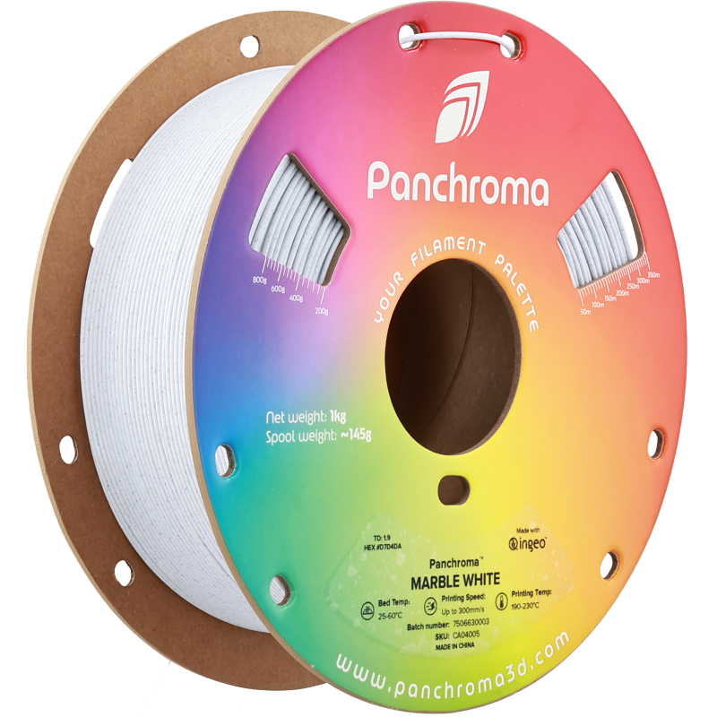 Polymaker Panchroma™ PLA Marble White Filament Polymaker Panchroma™ PLA Marble White Filament
