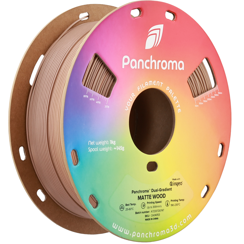 Polymaker Panchroma™ PLA Gradient Matte Dual Wood Polymaker Panchroma™ PLA Gradient Matte Dual Wood