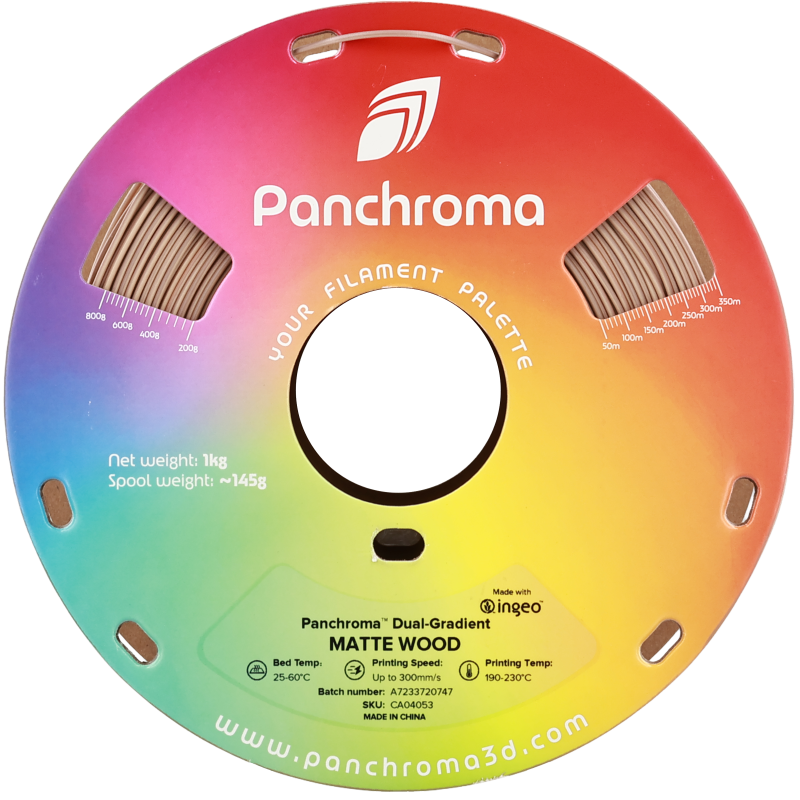Polymaker Panchroma™ PLA Gradient Matte Dual Wood Polymaker Panchroma™ PLA Gradient Matte Dual Wood