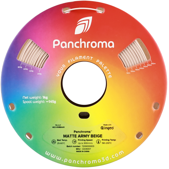 Polymaker Panchroma™ PLA Matte Army Beige Filament