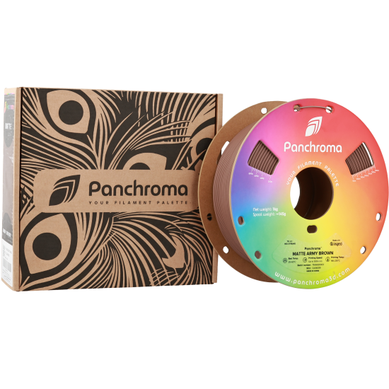 Polymaker Panchroma™ PLA Matte Army Brown Filament Polymaker Panchroma™ PLA Matte Army Brown Filament