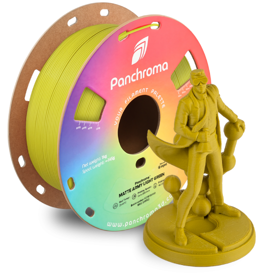 Polymaker Panchroma™ PLA Matte Army Light Green Filament