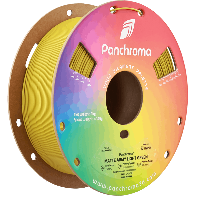 Polymaker Panchroma™ PLA Matte Army Light Green Filament