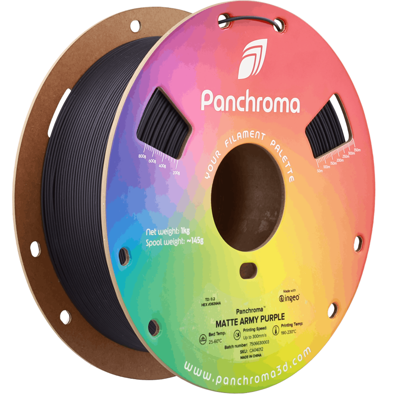 Polymaker Panchroma™ PLA Matte Army Purple Filament Polymaker Panchroma™ PLA Matte Army Purple Filament