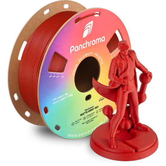Polymaker Panchroma™ PLA Matte Army Red Filament Polymaker Panchroma™ PLA Matte Army Red Filament