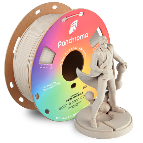 Polymaker Panchroma™ PLA Matte Army Beige Filament Polymaker Panchroma™ PLA Matte Army Beige Filament