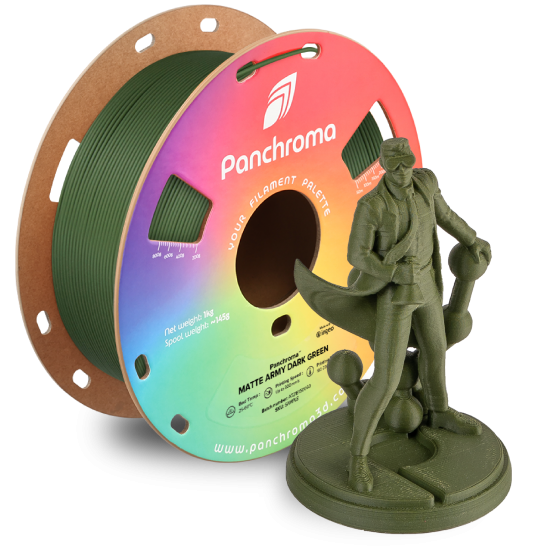 Polymaker Panchroma™ PLA Matte Army Dark Green Filament Polymaker Panchroma™ PLA Matte Army Dark Green Filament
