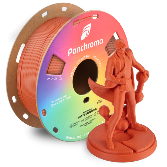 Polymaker Panchroma™ PLA Matte Muted Red Filament Polymaker Panchroma™ PLA Matte Muted Red Filament