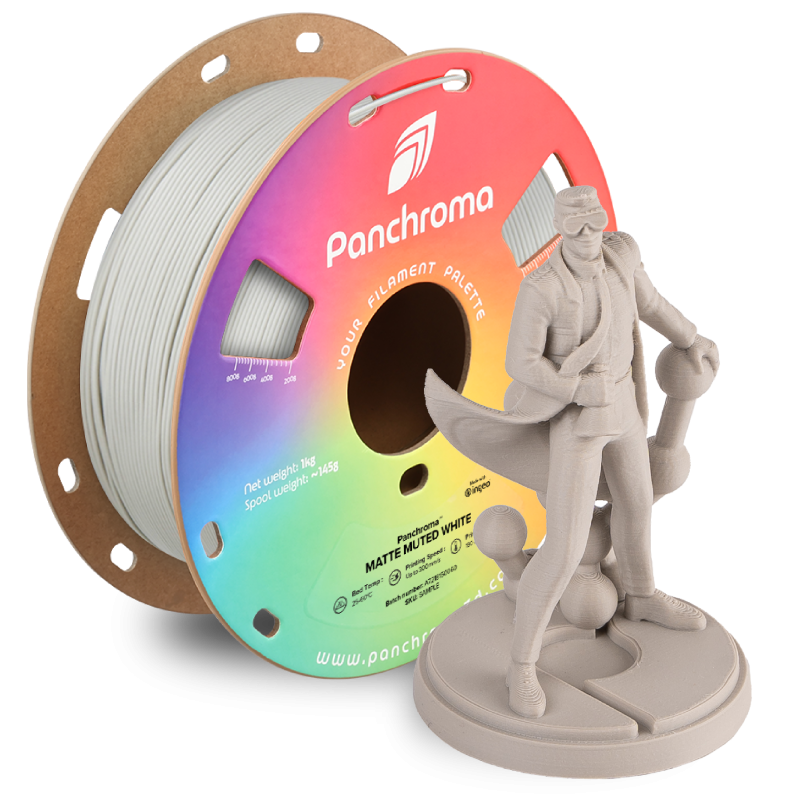 Polymaker Panchroma™ PLA Matte Muted White Filament Polymaker Panchroma™ PLA Matte Muted White Filament
