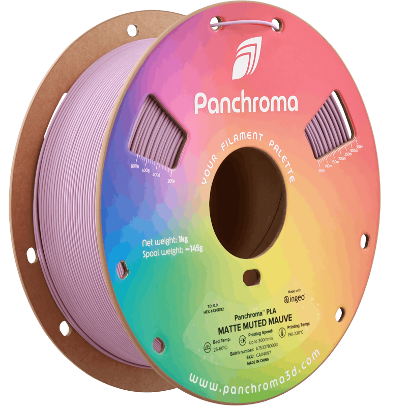Polymaker Panchroma™ PLA Matte Muted Mauve Filament Polymaker Panchroma™ PLA Matte Muted Mauve Filament