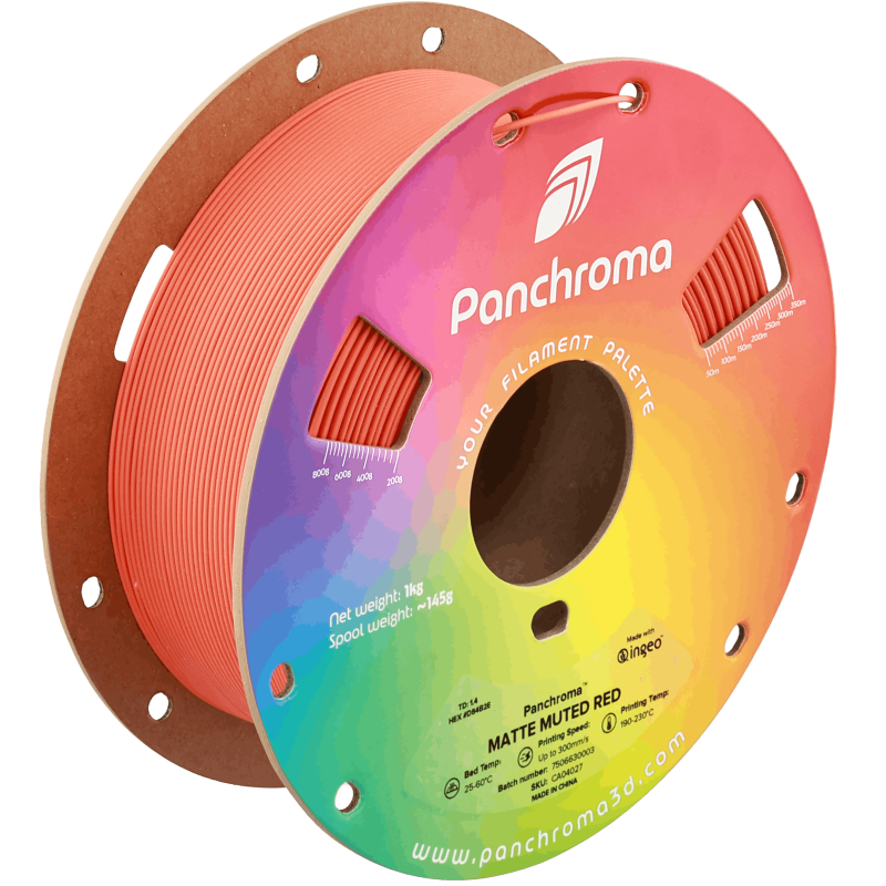 Polymaker Panchroma™ PLA Matte Muted Red Filament Polymaker Panchroma™ PLA Matte Muted Red Filament