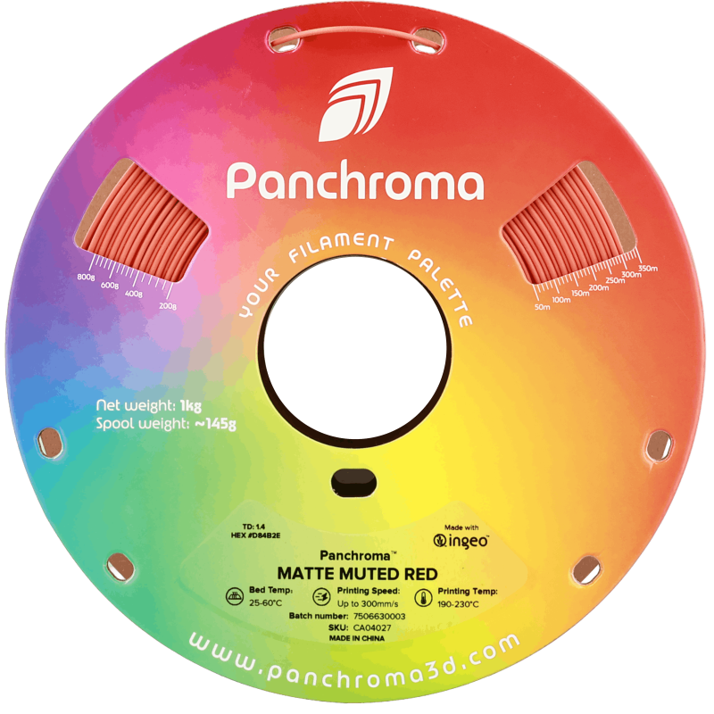 Polymaker Panchroma™ PLA Matte Muted Red Filament Polymaker Panchroma™ PLA Matte Muted Red Filament