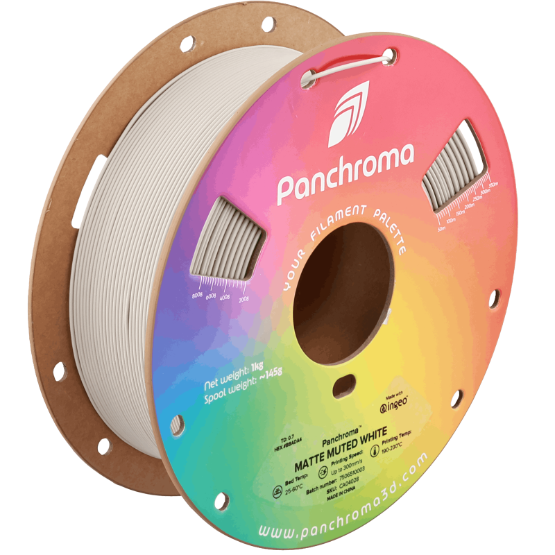 Polymaker Panchroma™ PLA Matte Muted White Filament Polymaker Panchroma™ PLA Matte Muted White Filament