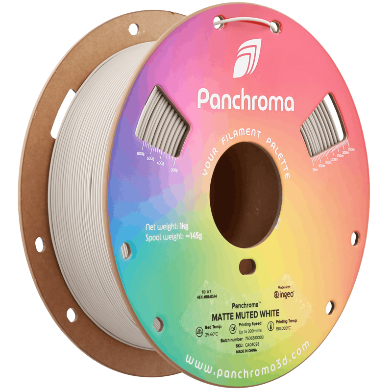 Polymaker Panchroma™ PLA Matte Muted White Filament Polymaker Panchroma™ PLA Matte Muted White Filament