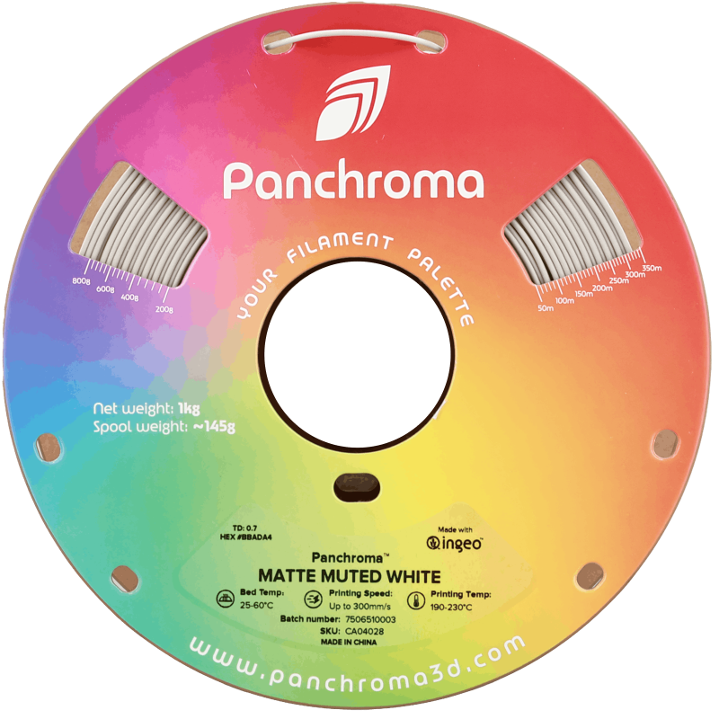 Polymaker Panchroma™ PLA Matte Muted White Filament Polymaker Panchroma™ PLA Matte Muted White Filament