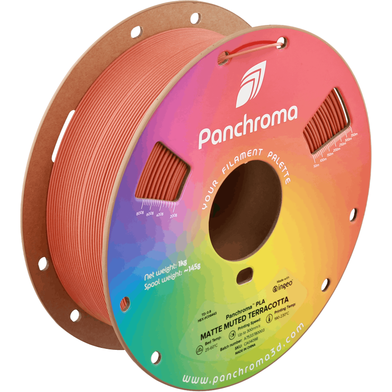 Polymaker Panchroma™ PLA Matte Muted Terracotta Filament Polymaker Panchroma™ PLA Matte Muted Terracotta Filament