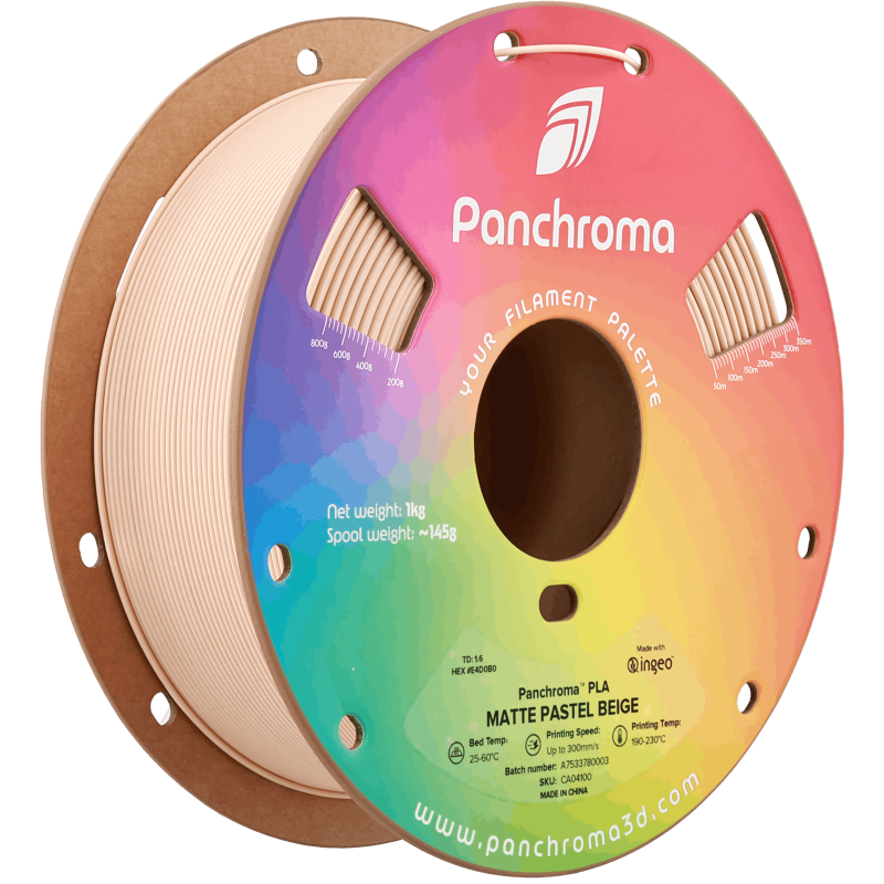 Polymaker Panchroma™ PLA Matte Pastel Beige Filament Polymaker Panchroma™ PLA Matte Pastel Beige Filament