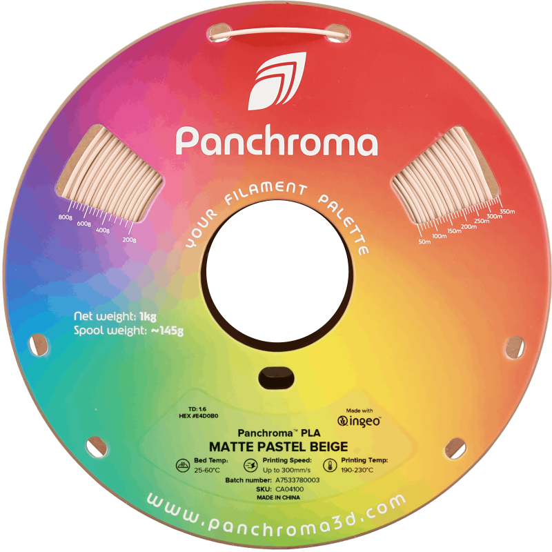 Polymaker Panchroma™ PLA Matte Pastel Beige Filament Polymaker Panchroma™ PLA Matte Pastel Beige Filament