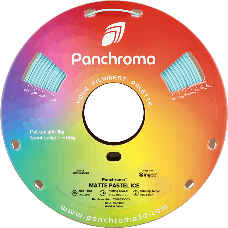Polymaker Panchroma™ PLA Matte Pastel Ice Filament Polymaker Panchroma™ PLA Matte Pastel Ice Filament