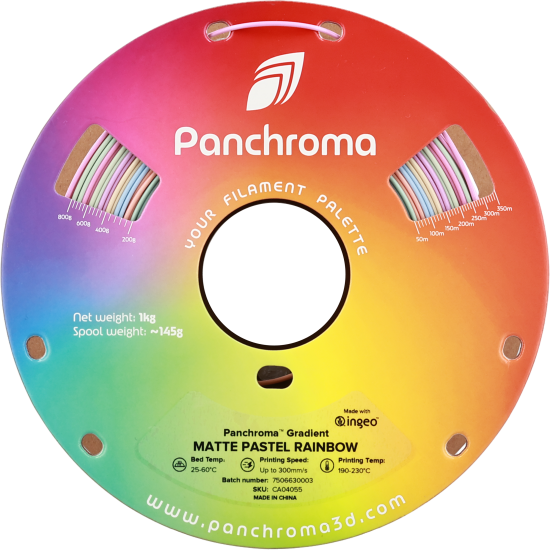 Polymaker Panchroma™ PLA Gradient Pastel Rainbow Filament