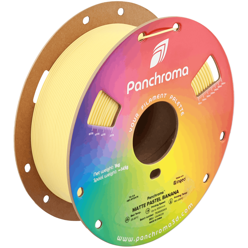Polymaker Panchroma™ PLA Matte Pastel Banana Filament Polymaker Panchroma™ PLA Matte Pastel Banana Filament