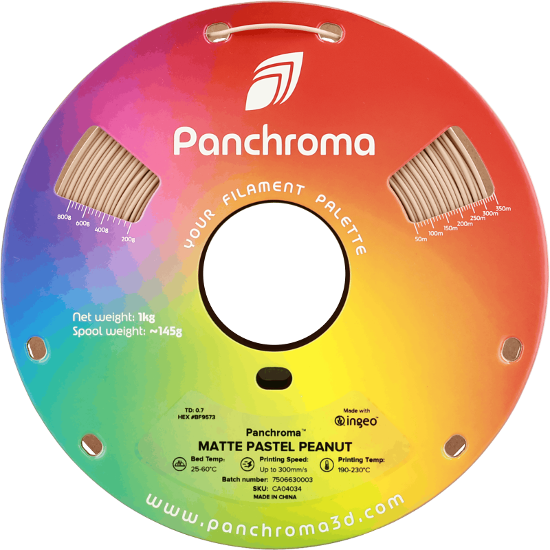 Polymaker Panchroma™ PLA Matte Pastel Peanut Filament Polymaker Panchroma™ PLA Matte Pastel Peanut Filament