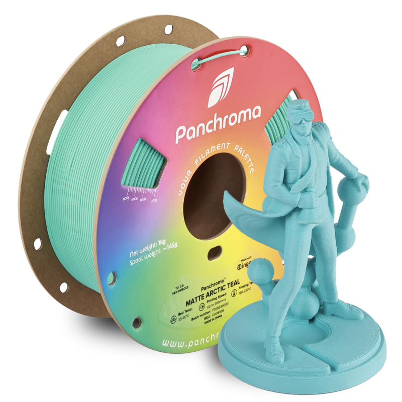 Polymaker Panchroma™ PLA Matte Arctic Teal Filament Polymaker Panchroma™ PLA Matte Arctic Teal Filament