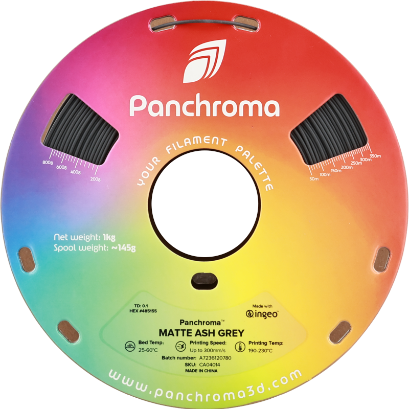 Polymaker Panchroma™ PLA Matte Ash Grey Filament Polymaker Panchroma™ PLA Matte Ash Grey Filament