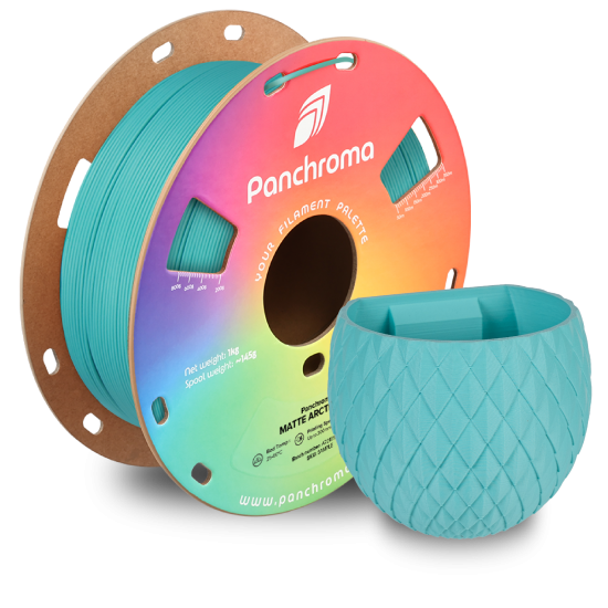 Polymaker Panchroma™ PLA Matte Artic Teal Filament Polymaker Panchroma™ PLA Matte Artic Teal Filament