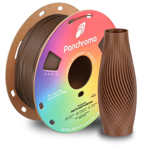 Polymaker Panchroma™ PLA Matte Earth Brown Filament Polymaker Panchroma™ PLA Matte Earth Brown Filament