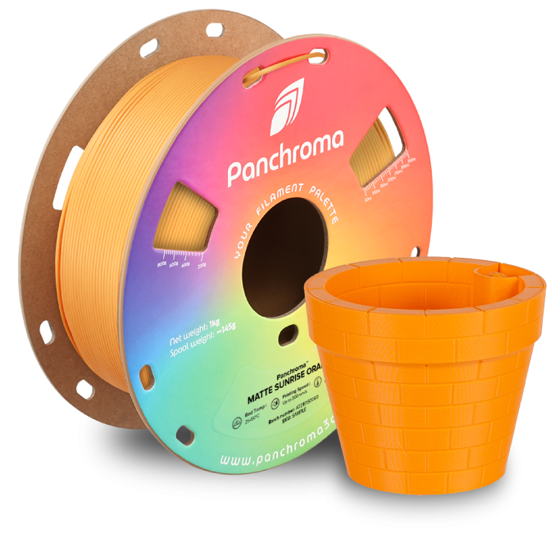 Polymaker Panchroma™ PLA Matte Sunrise Orange Filament Polymaker Panchroma™ PLA Matte Sunrise Orange Filament