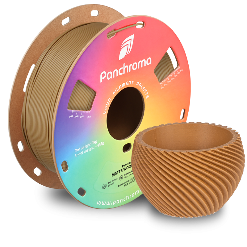 Polymaker Panchroma™ PLA Matte Wood Brown Polymaker Panchroma™ PLA Matte Wood Brown