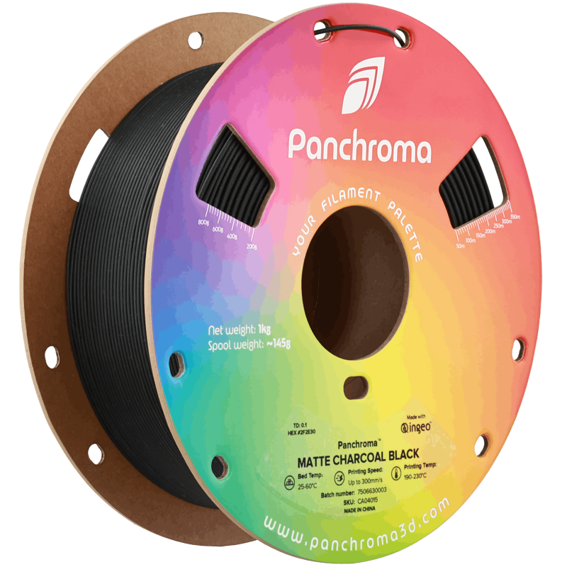 Polymaker Panchroma™ PLA Matte Charcoal Black Filament Polymaker Panchroma™ PLA Matte Charcoal Black Filament