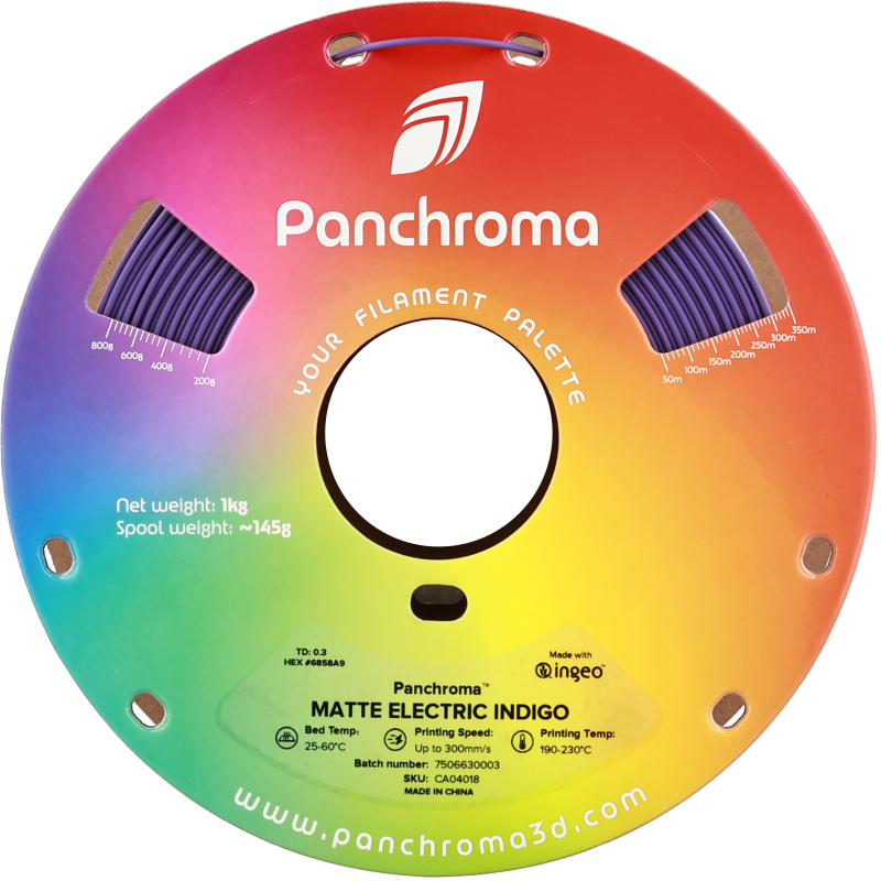 Polymaker Panchroma™ PLA Matte Electric Indigo Polymaker Panchroma™ PLA Matte Electric Indigo