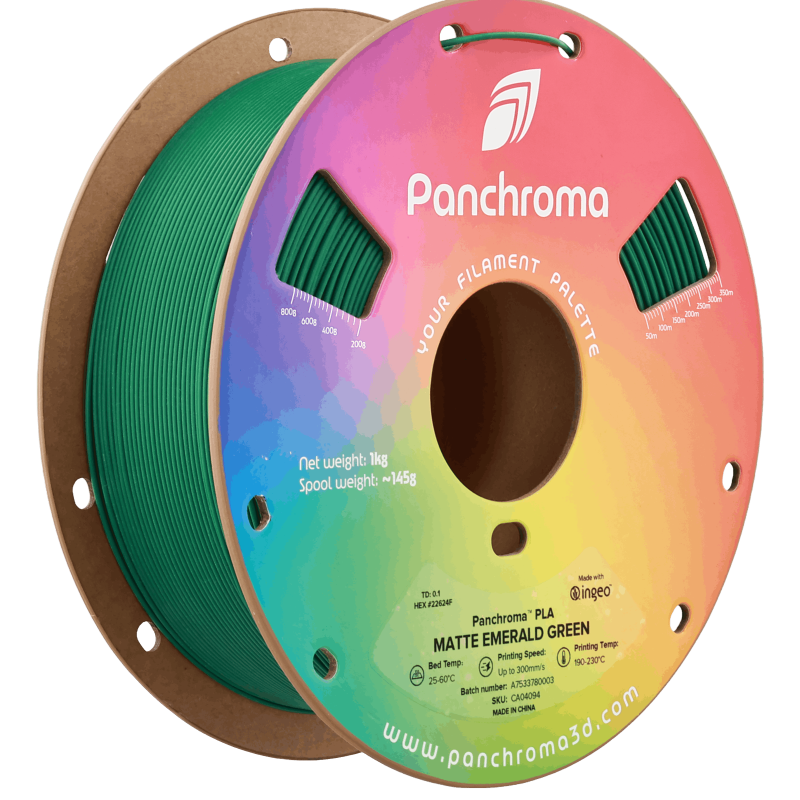 Polymaker Panchroma™ PLA Matte Emerald Green Polymaker Panchroma™ PLA Matte Emerald Green