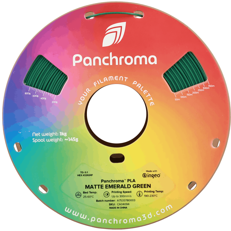 Polymaker Panchroma™ PLA Matte Emerald Green Polymaker Panchroma™ PLA Matte Emerald Green
