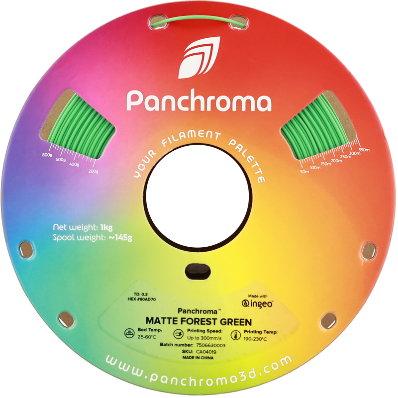 Polymaker Panchroma™ PLA Matte Forest Green Polymaker Panchroma™ PLA Matte Forest Green