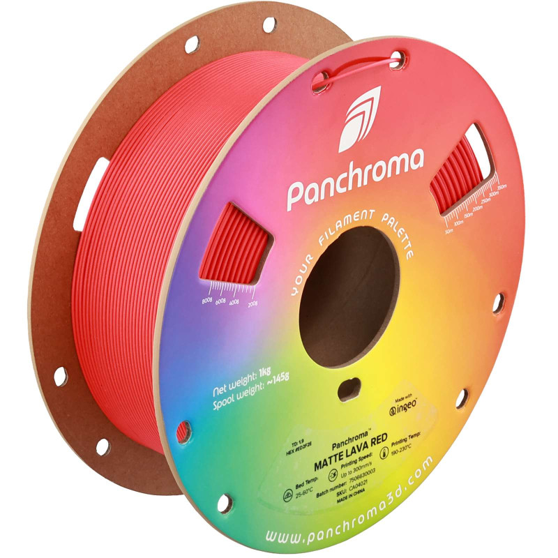Polymaker Panchroma™ PLA Matte Lava Red Filament