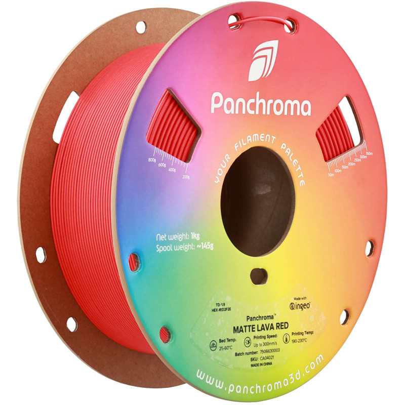 Polymaker Panchroma™ PLA Matte Lava Red Filament