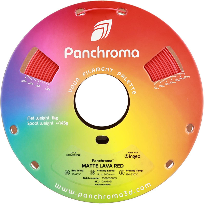 Polymaker Panchroma™ PLA Matte Lava Red Filament