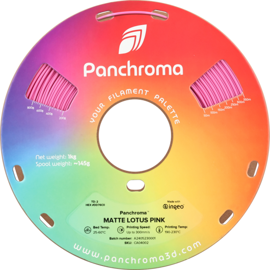 Polymaker Panchroma™ PLA Matte Lotus Pink Polymaker Panchroma™ PLA Matte Lotus Pink