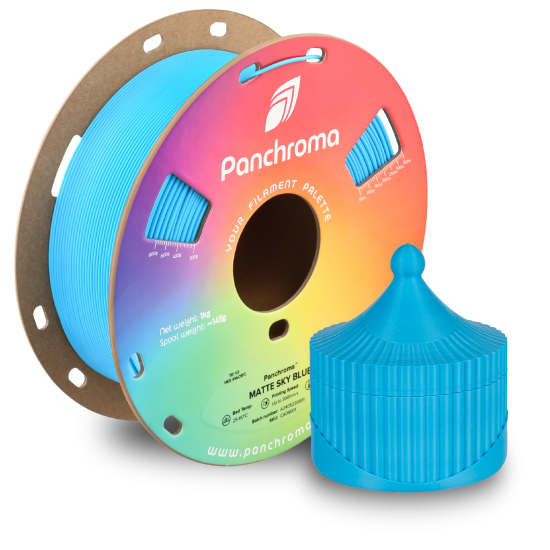 Polymaker Panchroma™ PLA Matte Sky Blue Filament Polymaker Panchroma™ PLA Matte Sky Blue Filament