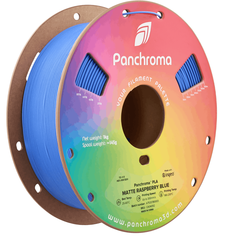 Polymaker Panchroma™ PLA Matte Raspberry Blue Filament Polymaker Panchroma™ PLA Matte Raspberry Blue Filament