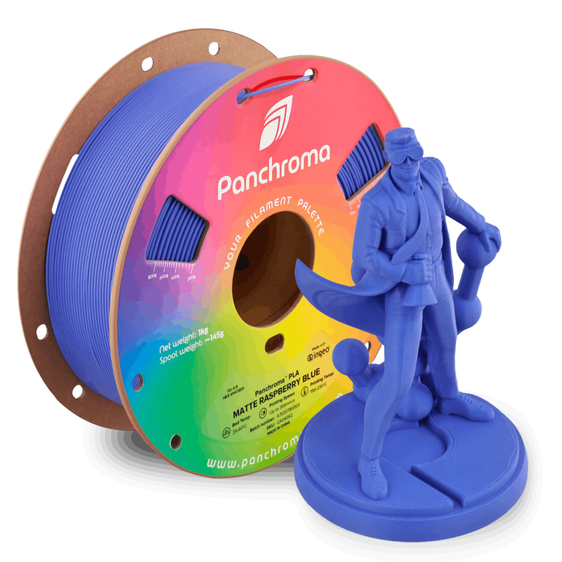 Polymaker Panchroma™ PLA Matte Raspberry Blue Filament Polymaker Panchroma™ PLA Matte Raspberry Blue Filament