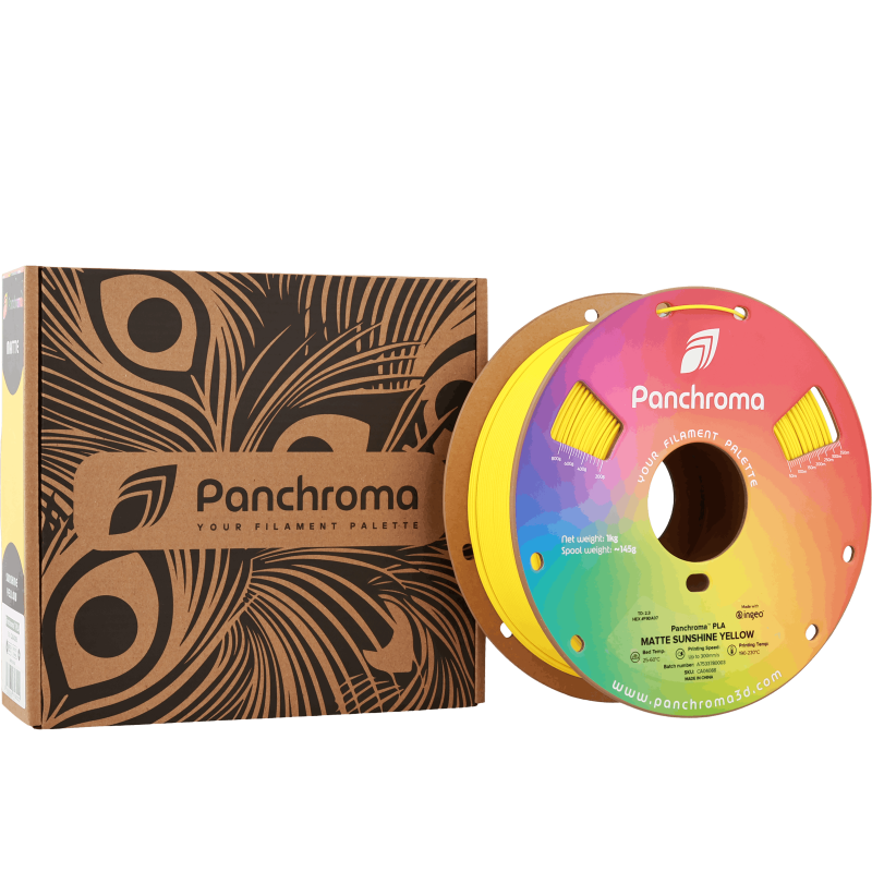 Polymaker Panchroma™ PLA Matte Sunshine Yellow Filament Polymaker Panchroma™ PLA Matte Sunshine Yellow Filament