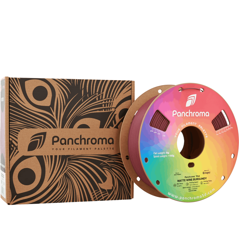 Polymaker Panchroma™ PLA Matte Wine Burgundy Filament Polymaker Panchroma™ PLA Matte Wine Burgundy Filament